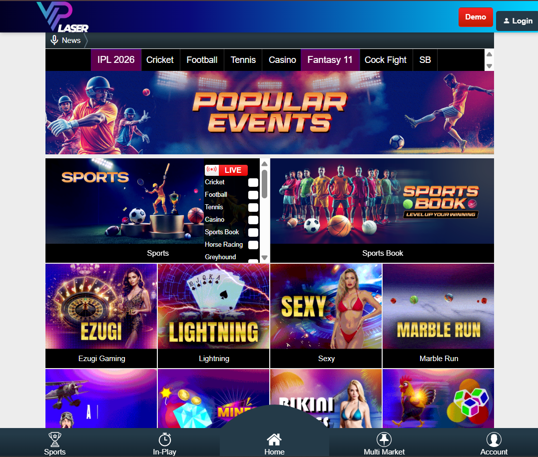 Viplaser247 - Premium Betting Exchange India